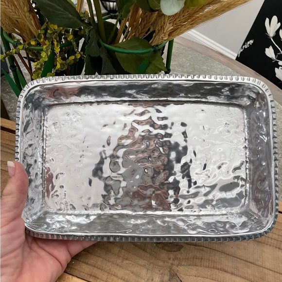 WILTON ARMETALE SILVER RECTANGLE TRAY - Picture 4 of 7